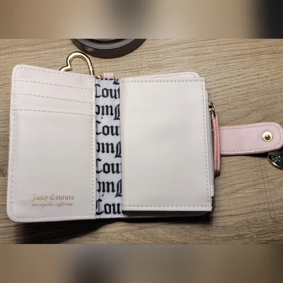Juicy Couture Pink Heart Charm Wallet - Picture 4 of 7